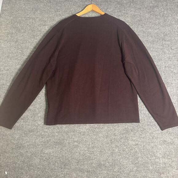 Vtg Brooks Brothers Men’s XL Burgundy Merino Wool Crewneck Sweater - Picture 2 of 11